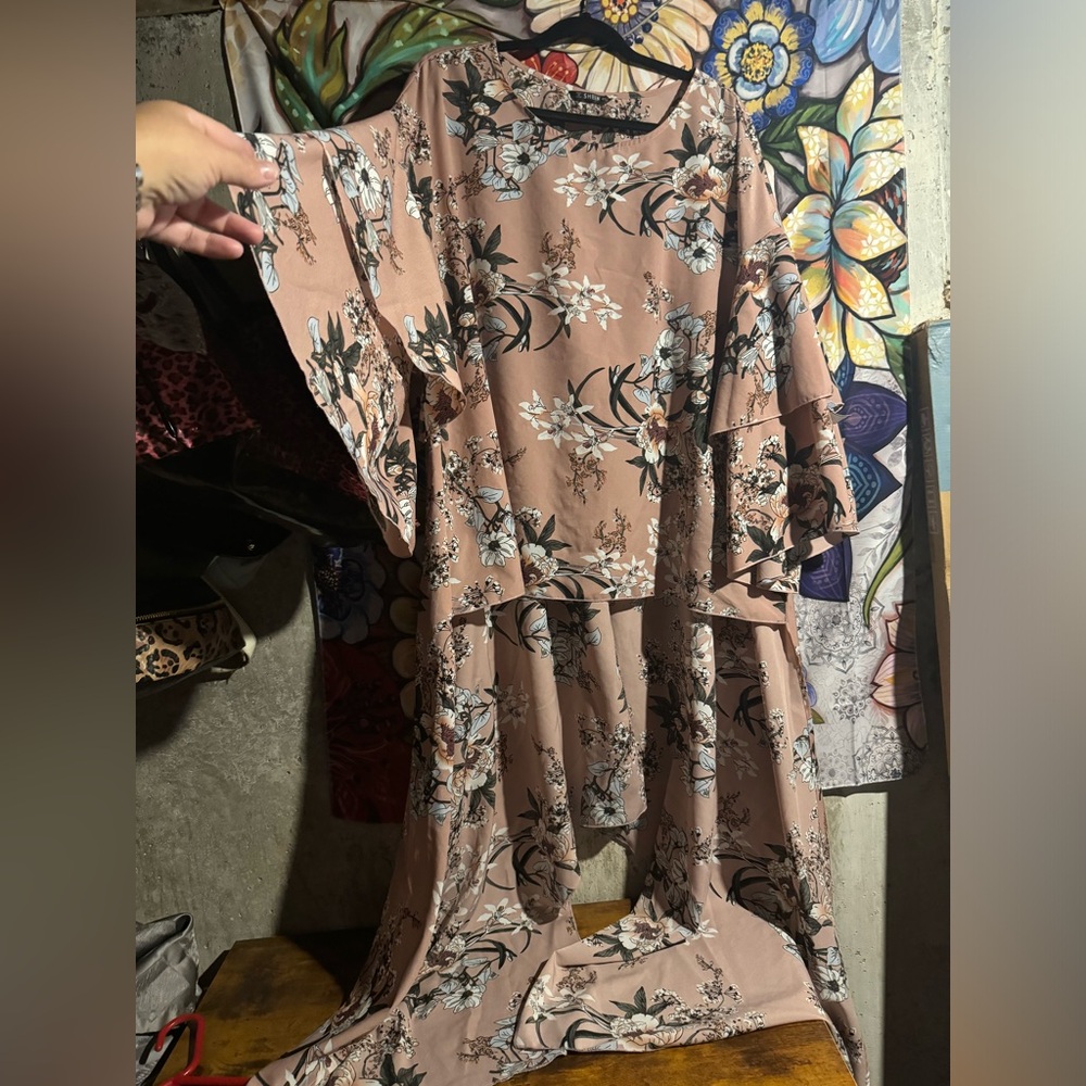 Beautiful High Low blouse Plus size Shein 4x
